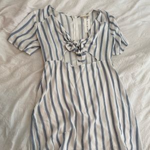 NWT blue striped pacsun dress